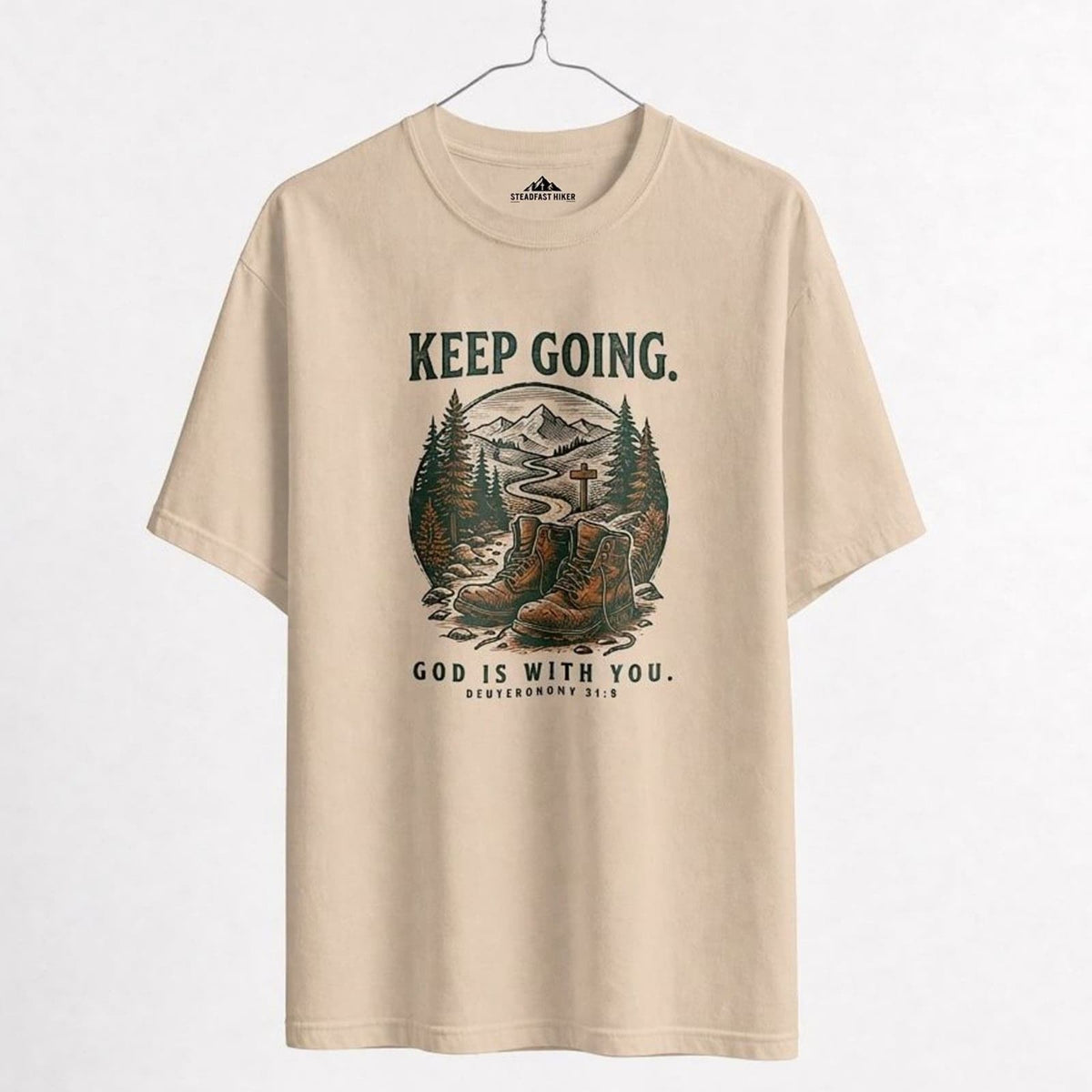 Keep Going - Deuteronomy 31:8 T-Shirt