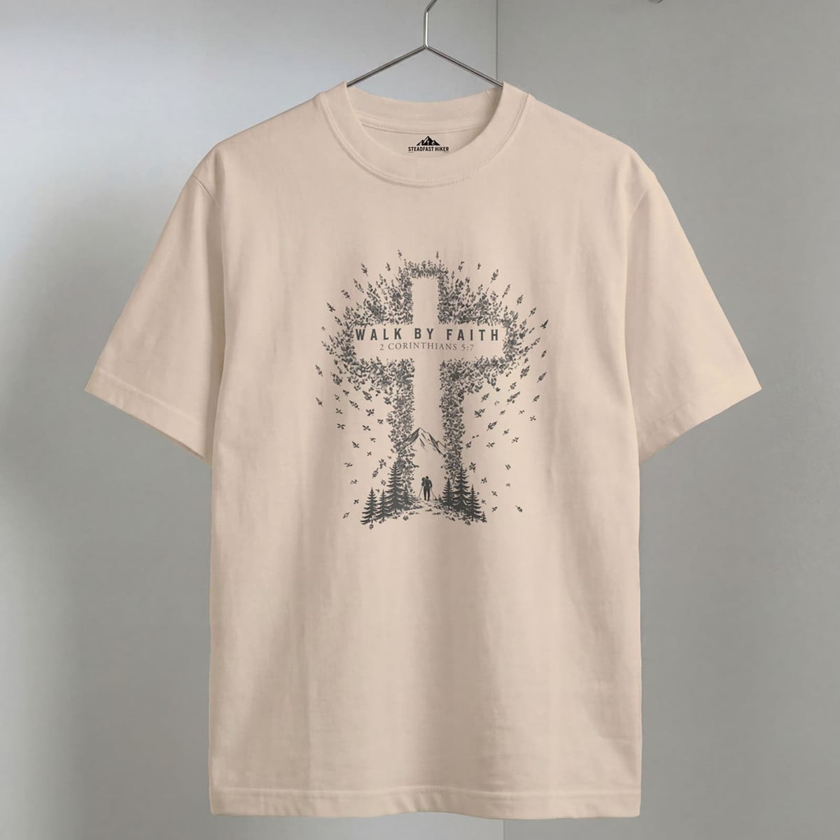 Walk by Faith - 2 Corinthians 5:7 T-Shirt
