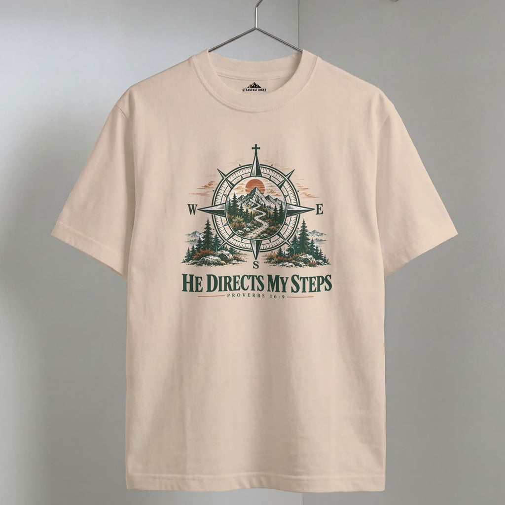 He Directs My Steps - Proverbs 16:9 T-Shirt